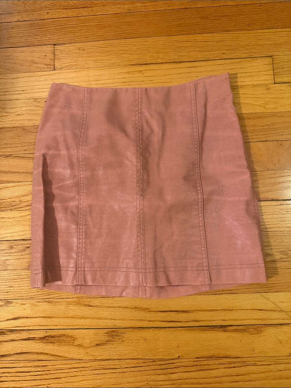 Faux Suede Dusty Rose Mini Skirt
